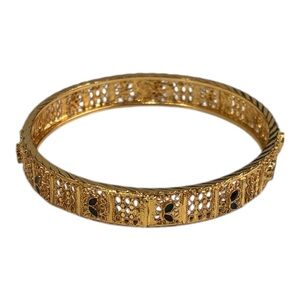 Indian Bollywood style Elegant Gold Filigree Bangle